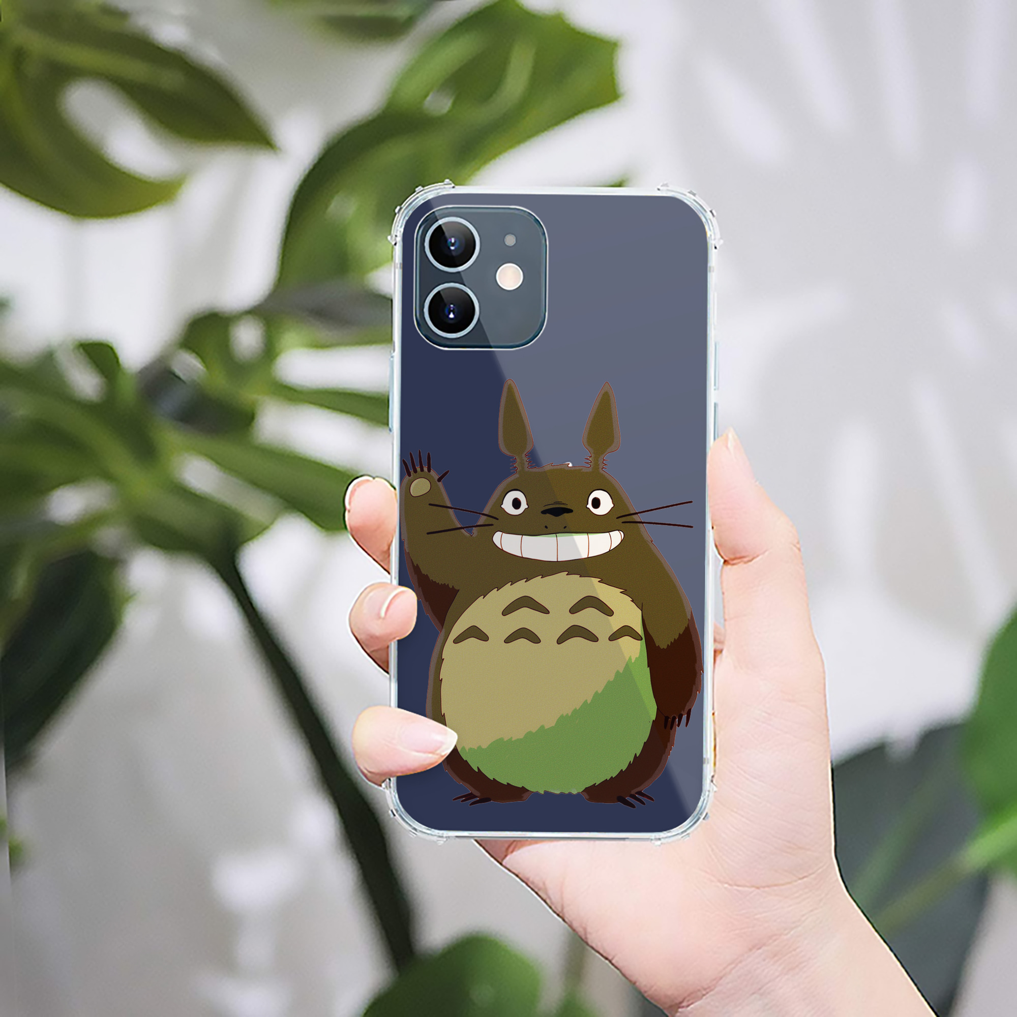 （画像用） となりのトトロ 草壁メイ 草壁サツキ My Neighbor Totoro Satsuki Kusakabe Mei Kusakabe 【iPhone 12シリーズ対応】透明スマホケース（クリアソフトケース）